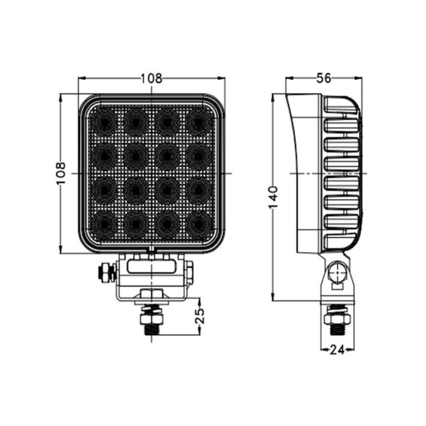 LED Auto kohtvalgusti OSRAM LED/64W/10-30V IP68 5700K