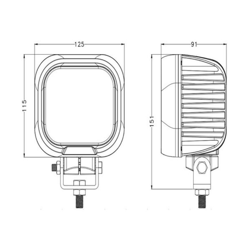 LED Auto kohtvalgusti OSRAM LED/90W/10-30V IP68 5700K