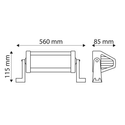 LED Auto töövalgusriba EPISTAR LED/120W/10-30V IP67 6,000K