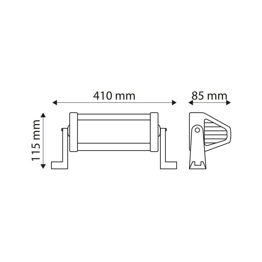 LED Auto töövalgustusriba EPISTAR LED/72W/10-30V IP67 6000K