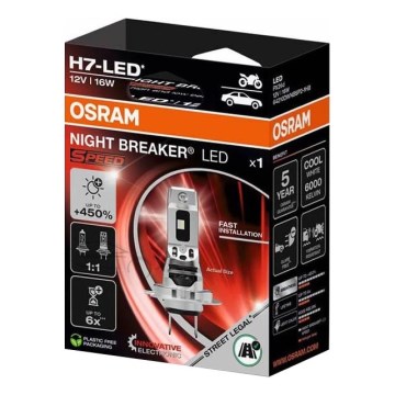 LED autopirn NIGHT BREAKER SPEED H7 PX26d/16W/12V 6000K - Osram