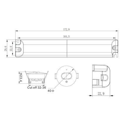 LED Avarii süvistatav valgusti GATRION LED/1W/230V 6000K