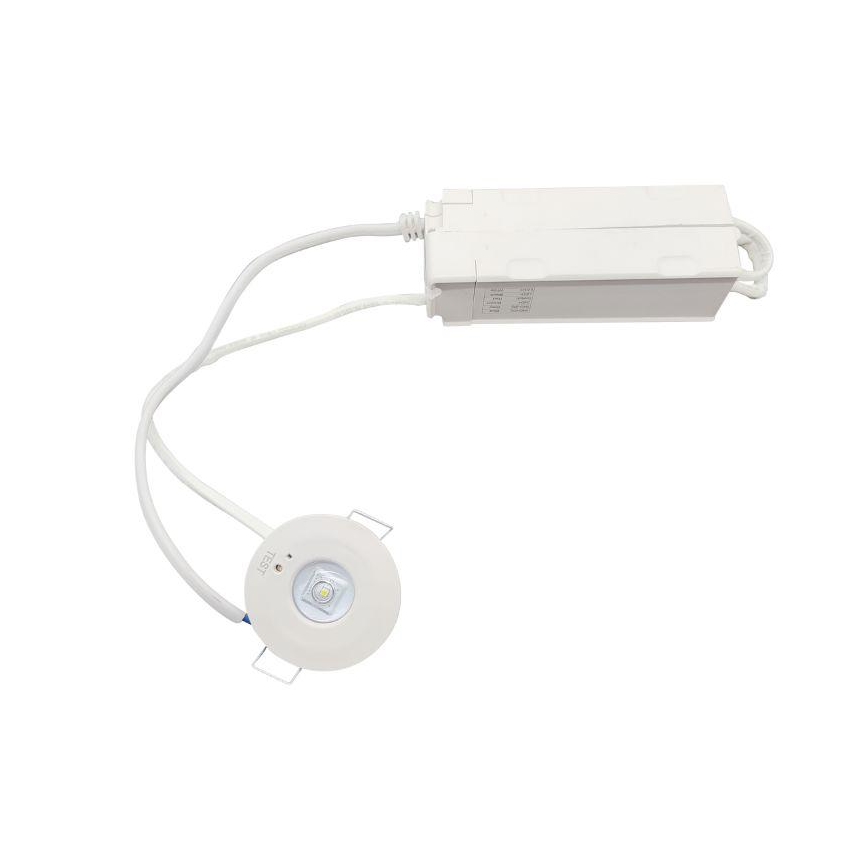 LED Avarii süvistatav valgusti LED/1,2W/230V 6000K