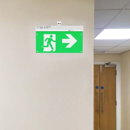 LED Avariivalgusti EMERGENCY EXIT LED/2,5W/230V 4-ühes 6000K