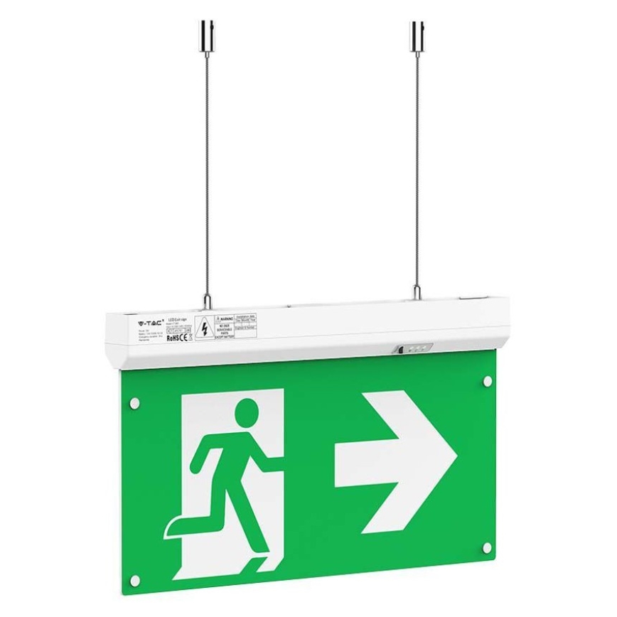 LED Avariivalgusti EMERGENCY EXIT LED/2,5W/230V 4-ühes 6000K