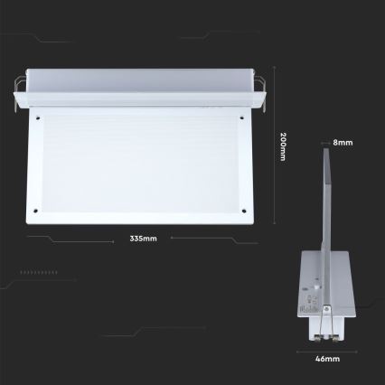 LED Avariivalgusti EMERGENCY EXIT SAMSUNG CHIP LED/2W/230V 6000K