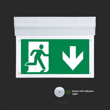 LED Avariivalgusti EMERGENCY EXIT SAMSUNG CHIP LED/2W/230V 6000K