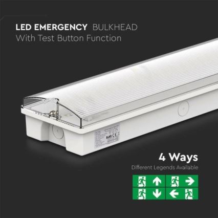 LED Avariivalgusti EMERGENCY EXIT LED/3W/230V 6400K IP65