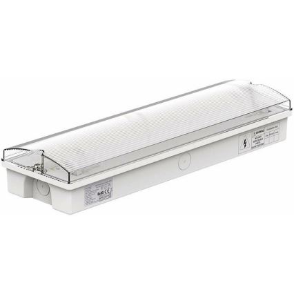 LED Avariivalgusti tavalise funktsionaalsustestiga EMERGENCY EXIT LED/3W/230V 6400K IP65