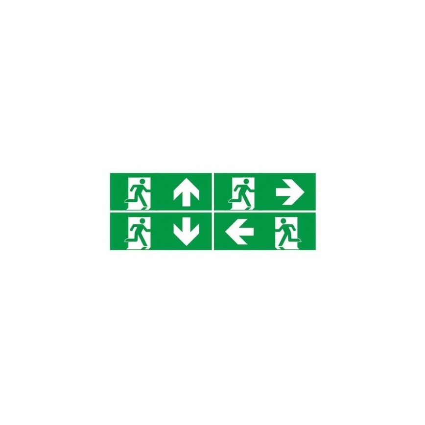 LED Avariivalgusti tavalise funktsionaalsustestiga EMERGENCY EXIT LED/3W/230V 6400K IP65