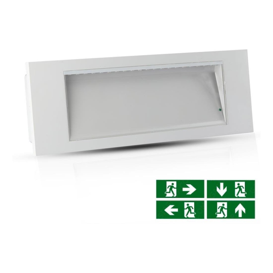 LED Avariivalgusti EMERGENCY EXIT SAMSUNG CHIP LED/3,8W/230V 6000K