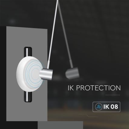 LED Avariivalgusti lakke koos anduriga LED/8W/16W/20W/230V IP65 3000/4000/6500K d. 32 cm