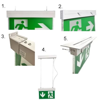 LED Avariivalgusti LED/2W/230V 6000K 1500 mAh