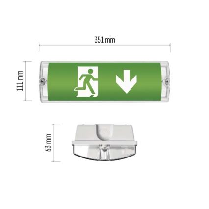 LED Avariivalgusti LED/3W/230V 6000K IP65