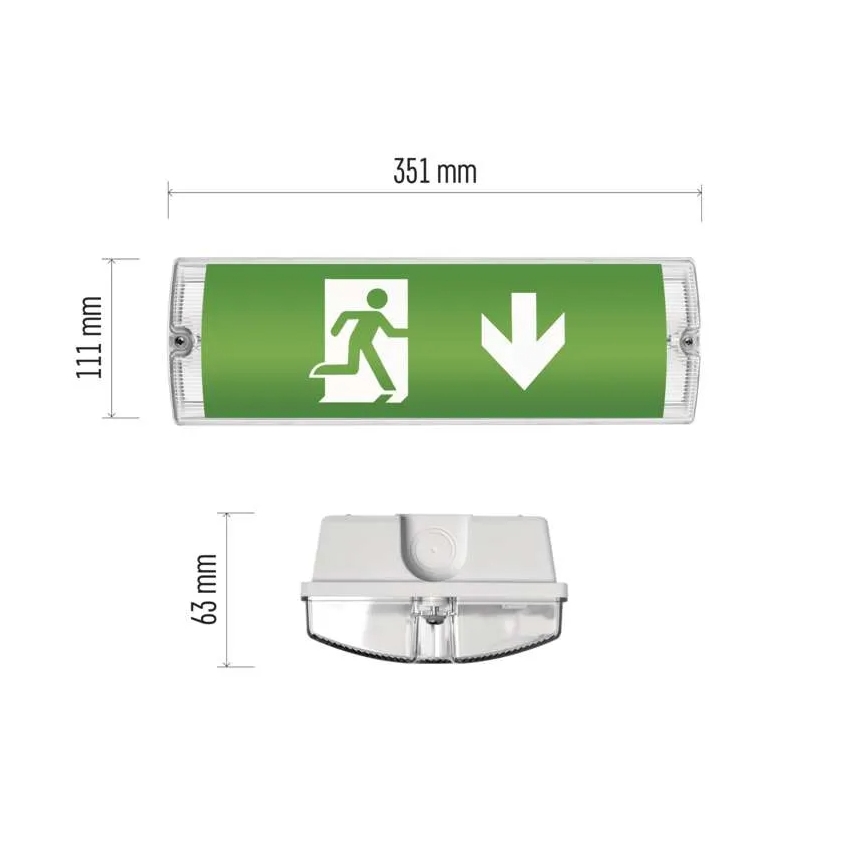 LED Avariivalgusti LED/3W/230V 6000K IP65