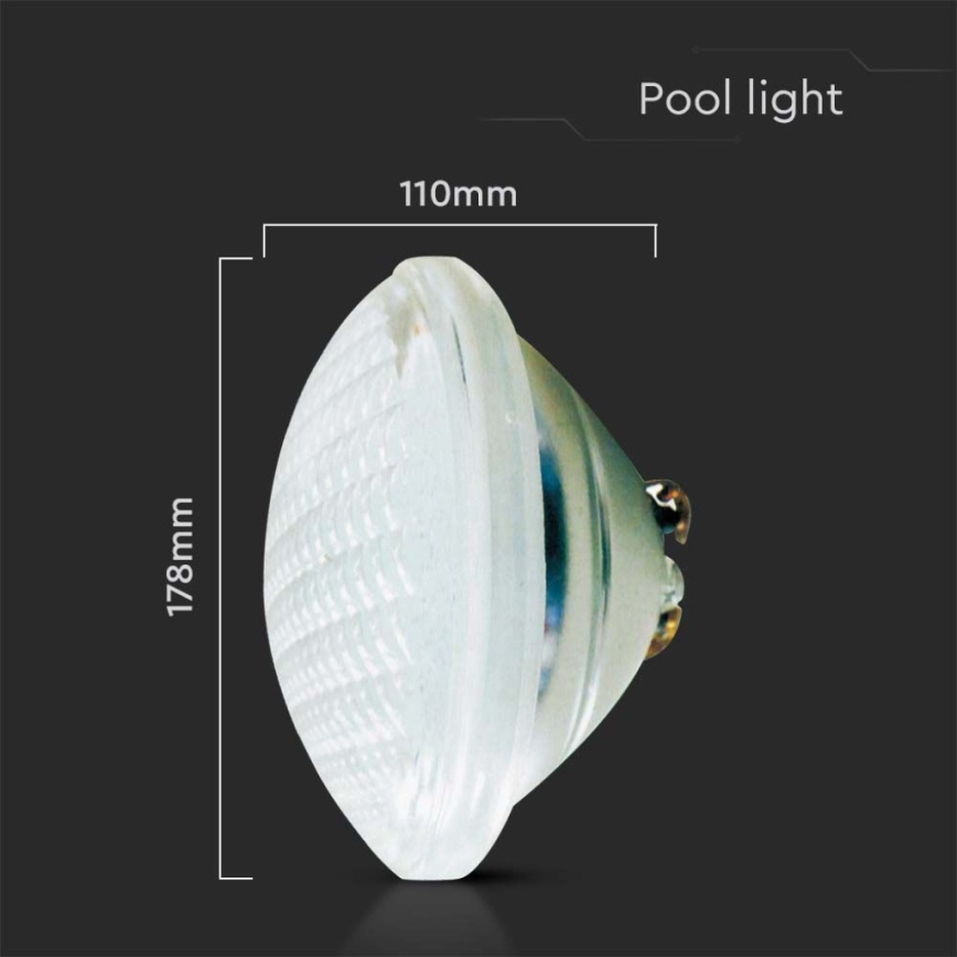 LED Basseinipirn LED/35W/12V IP68 6500K
