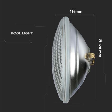 LED Basseinipirn LED/8W/12V IP68 3000K