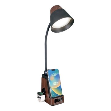 LED+CCT hämardatav laualamp traadita QI-laadimisega IDEAL LED/8W/230V 2700/4000/5000K pruun