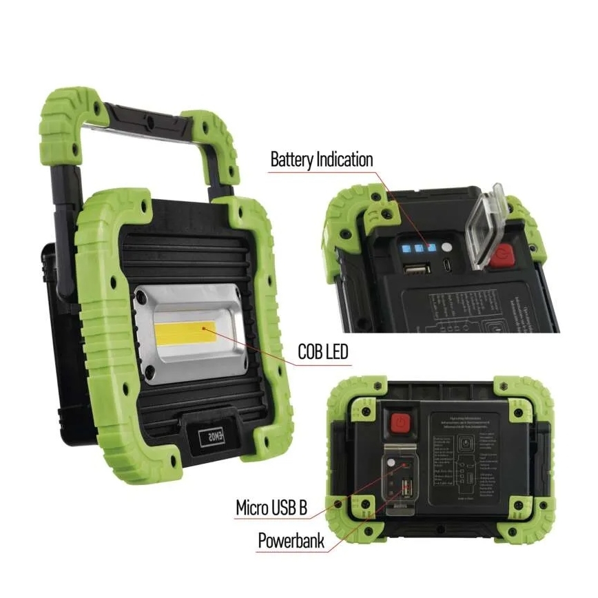 LED COB Laetav prožektor LED/3,7V 3000 mAh IP44