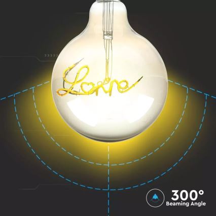 LED Dekoratiivne pirn FILAMENT G125 E27/5W/230V 2200K