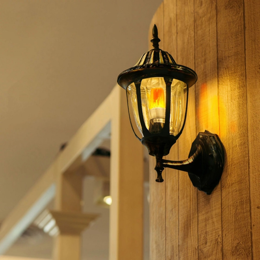 LED Dekoratiivne pirn FLAME T60 E27/3W/230V 1400K