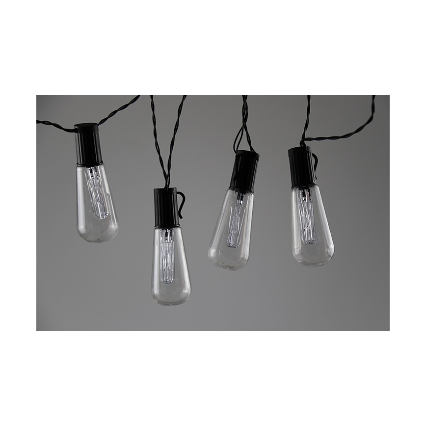 LED Dekoratiivne valguskett EDISON 2,65 m 10xLED/2xAA