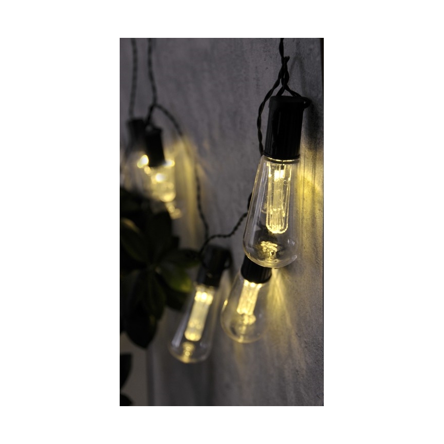 LED Dekoratiivne valguskett EDISON 2,65 m 10xLED/2xAA