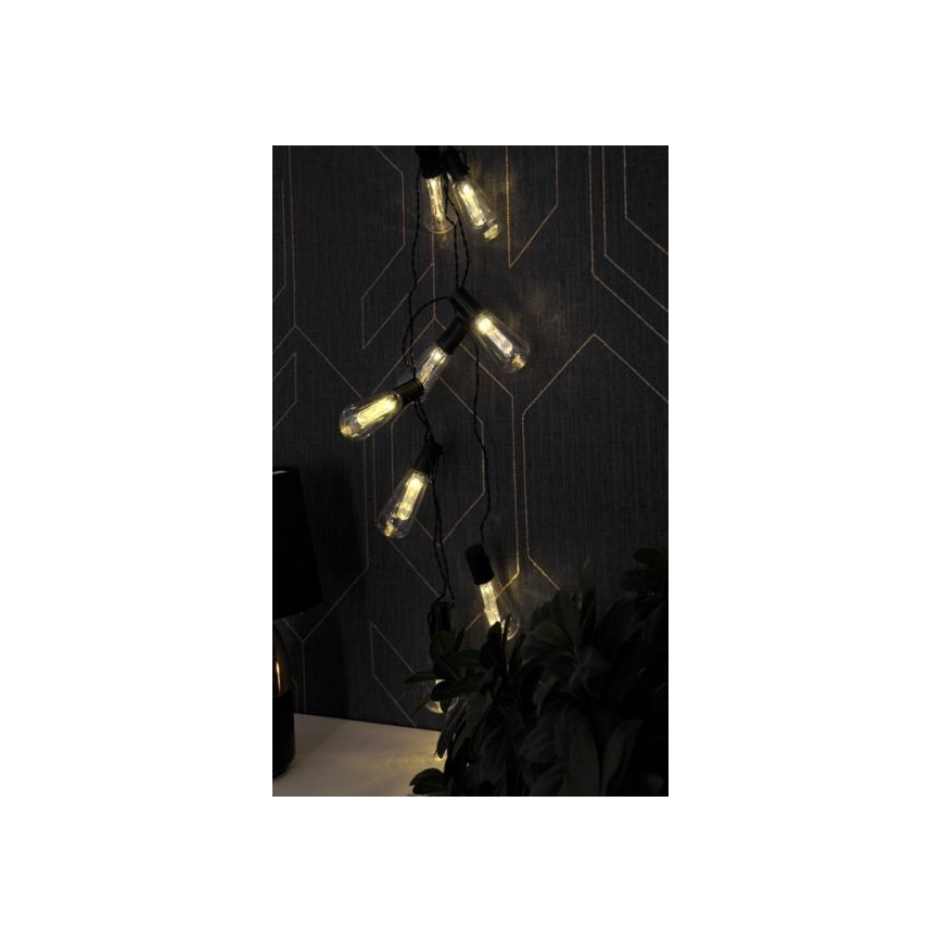 LED Dekoratiivne valguskett EDISON 2,65 m 10xLED/2xAA