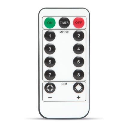 LED Dekoratiivne valguskett HALLOWEEN LED/5V/8 funktsiooni ämblikuvõrk + pult