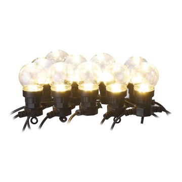 LED Dekoratiivne väli valguskett 10xLED/10m IP44 läbipaistev