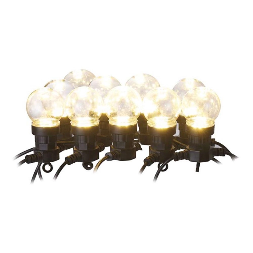 LED Dekoratiivne väli valguskett 10xLED/10m IP44 läbipaistev
