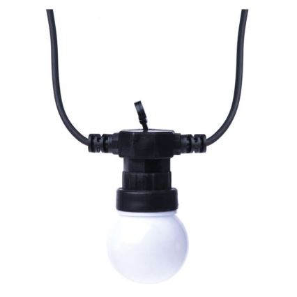 LED Dekoratiivne väli valguskett 10xLED/10m IP44 valge