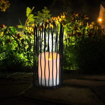 LED Dekoratiivne välivalgusti NYBORG LED/2xAA 22 cm IP44 soe valge