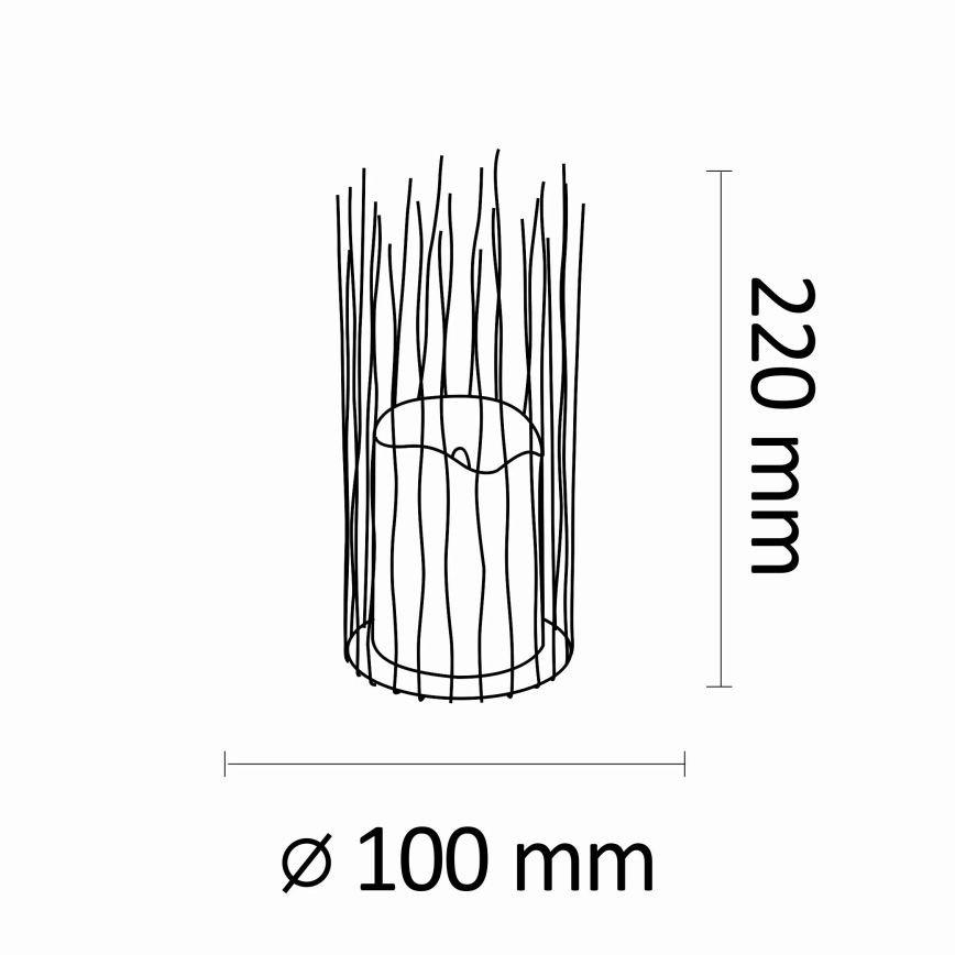 LED Dekoratiivne välivalgusti NYBORG LED/2xAA 22 cm IP44 soe valge