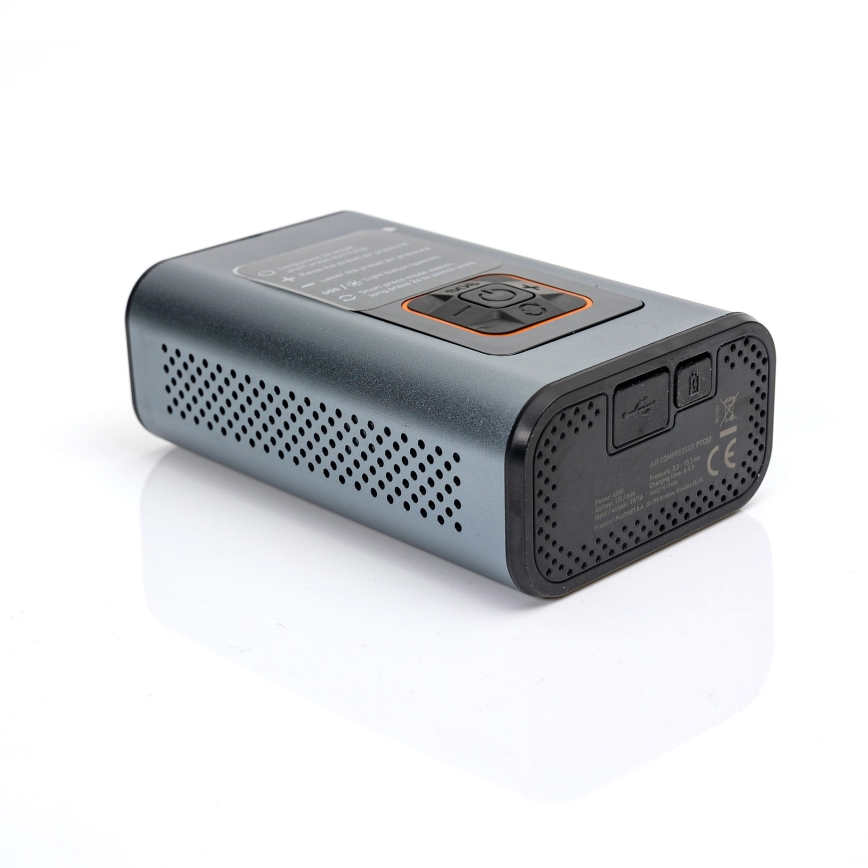 LED Digitaalne taskukompressor 3-ühes 4000 mAh 5W must