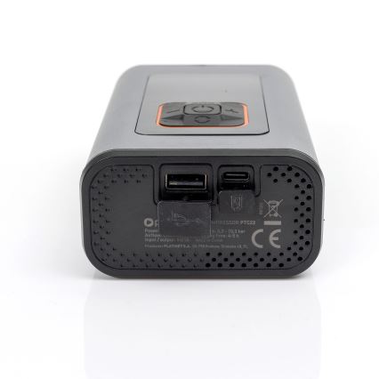 LED Digitaalne taskukompressor 3-ühes 4000 mAh 5W must