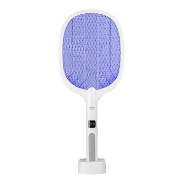 LED Elektriline putukapüüdja 2-ühes LCD-ekraaniga 1200 mAh/5V valge