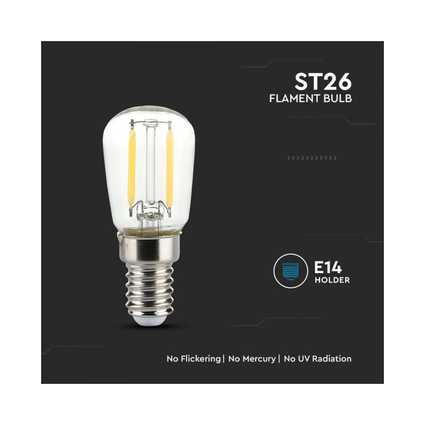 LED filamendpirn ST26 E14/2W/230V 3000K