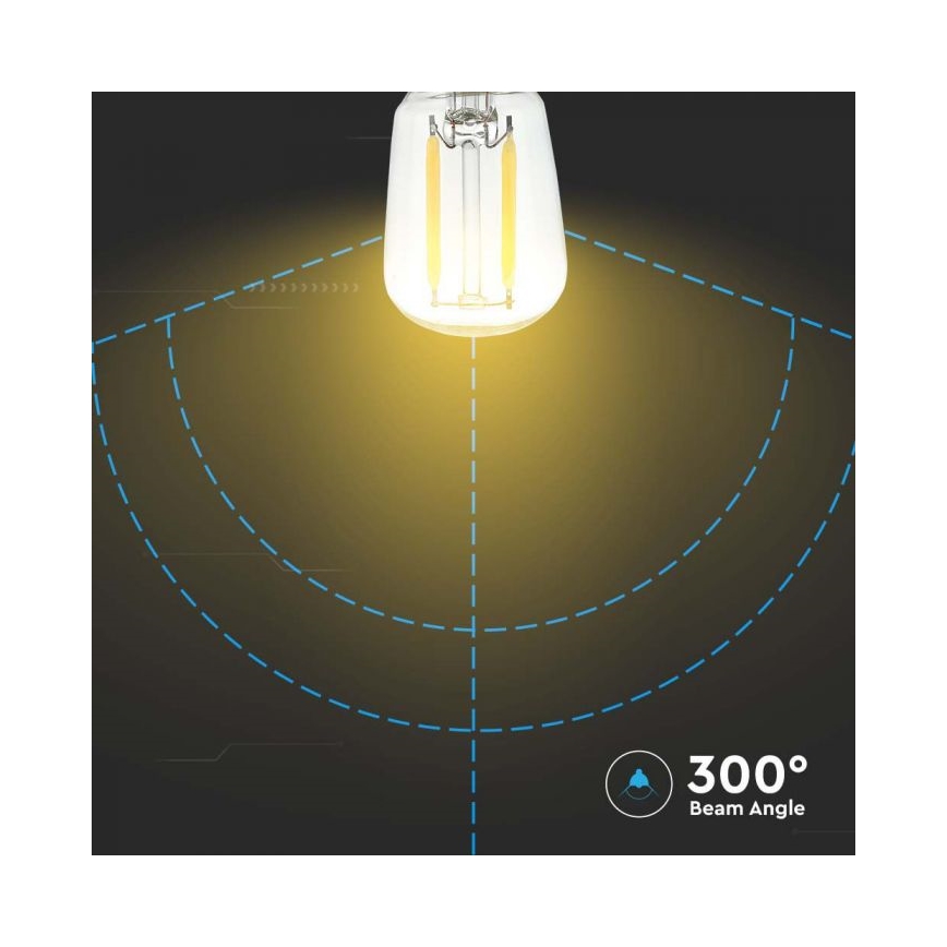 LED filamendpirn ST26 E14/2W/230V 3000K
