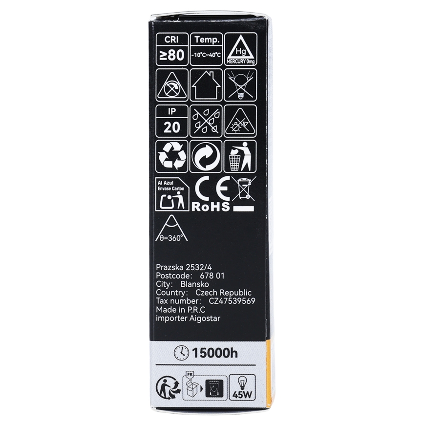 LED-filamentpirn T25 E14/6W/230V 3000K - BRILAGI