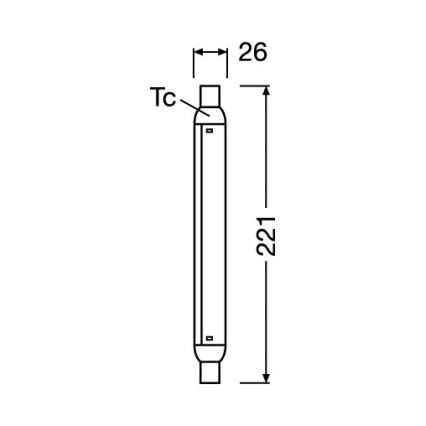 LED-fluorestsenttoru LINE S15s/4W/230V 2700K - Osram