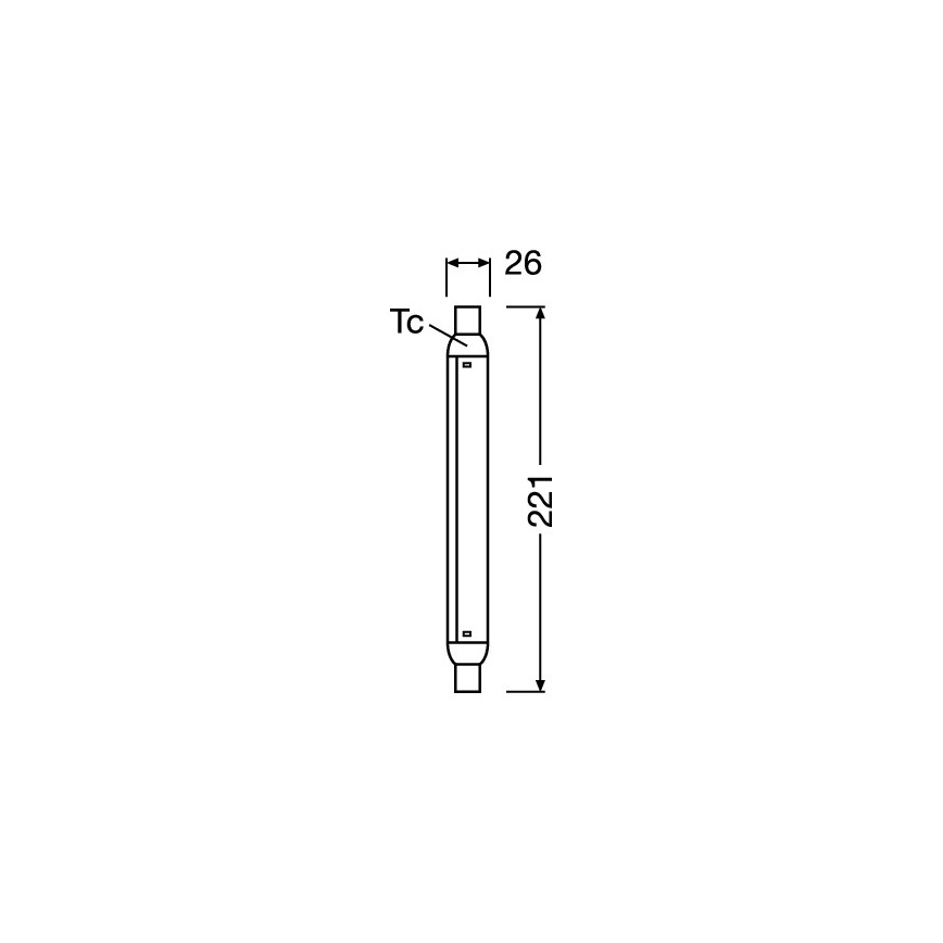 LED-fluorestsenttoru LINE S15s/4W/230V 2700K - Osram