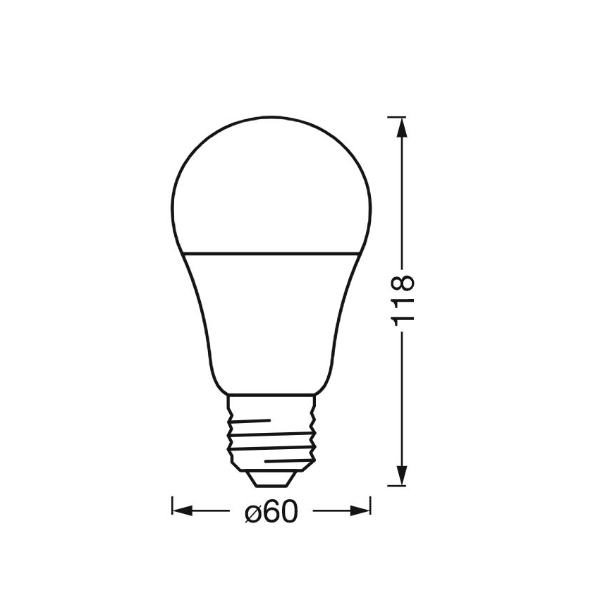LED Hämardatav antibakteriaalne pirn A40 E27/9W/230V Wi-Fi - Ledvance