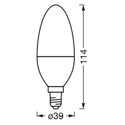 LED Hämardatav antibakteriaalne pirn B40 E14/4,9W/230V Wi-Fi - Ledvance