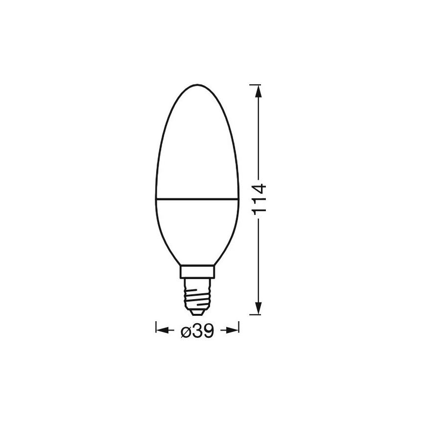 LED Hämardatav antibakteriaalne pirn B40 E14/4,9W/230V Wi-Fi - Ledvance