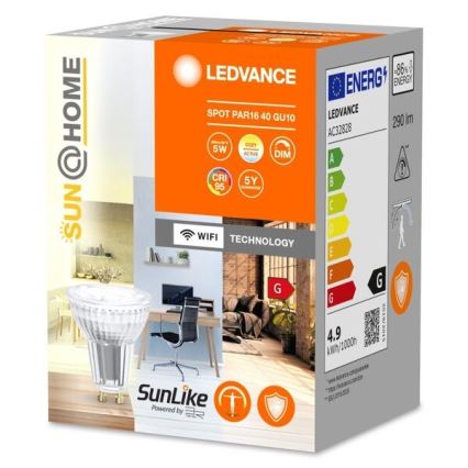 LED Hämardatav antibakteriaalne pirn PAR16 GU10/4,9W/230V Wi-Fi - Ledvance