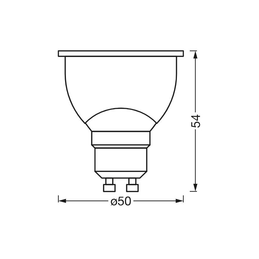 LED Hämardatav antibakteriaalne pirn PAR16 GU10/4,9W/230V Wi-Fi - Ledvance