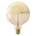 LED-hämardatav filament-pirn G125 E27 4W 230V 1800K kuldse tipuga, CRI 90