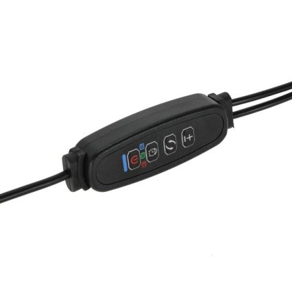 LED Hämardatav paindlik laualamp klambriga taimede kasvatamiseks VITARO 2xLED/4W/230V must