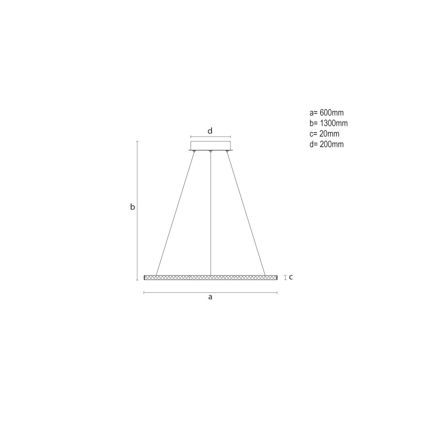 LED hämardatav rippvalgusti kaablil LED/90W/230V 3000-6500K Ø 60 cm + kaugjuhtimispult